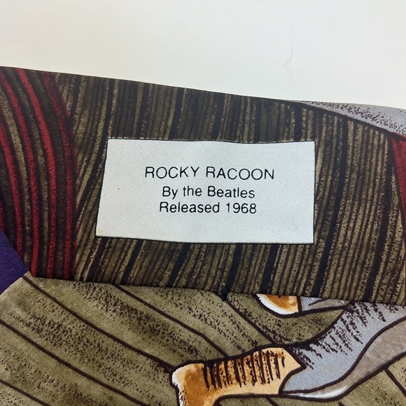 The Beatles Vintage Rocky Raccoon Song 100% Silk Tie - Picture 5 of 14